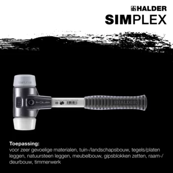                                             SIM­PLEX-Hamer TPE-mid / superplastic; met versterkte gietijzeren behuizing en een fiberglas steel 
 IM0016419 Foto ArtGrp Zusatz nl
