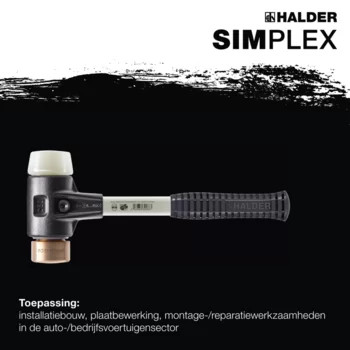                                             SIM­PLEX-Hamer Koper / nylon; met versterkte gietijzeren behuizing en een fiberglas steel 
 IM0016436 Foto ArtGrp Zusatz nl
