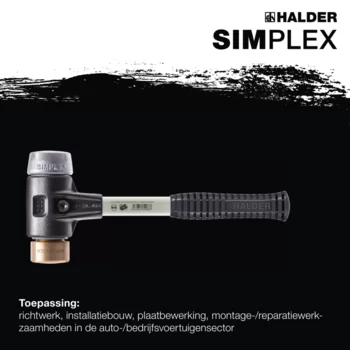                                             SIM­PLEX-Hamer Koper / soft metal; met versterkte gietijzeren behuizing en een fiberglas steel 
 IM0016440 Foto ArtGrp Zusatz nl
