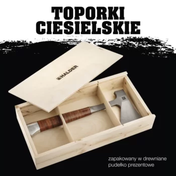                                             To­po­rek ręcz­ny with leather handle, including high-quality leather belt bag as cutting protection; in attractive wooden box
 IM0016702 Foto ArtGrp Zusatz pl
