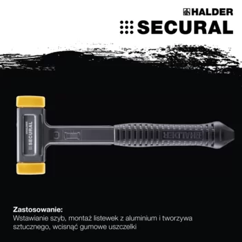                                             SE­CU­RAL plus soft-face mal­let break-proof head and handle made from one piece of steel, rectangularand inserts, with special handle end
 IM0016761 Foto ArtGrp Zusatz pl
