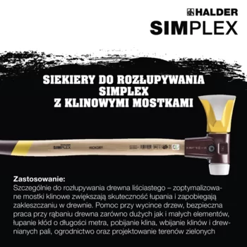                                            SIM­PLEX - Sie­kie­ra i mło­tek z profilowanym ostrzem, obudową z żeliwa i trzonkiem z drewna hikorowego
 IM0017358 Foto ArtGrp Zusatz pl
