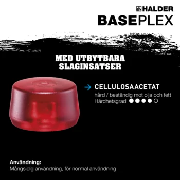                                             BASEPLEX-mjukhammare  Cellulosaacetat / cellulosaacetat med pressgjutet zinkhölje och trähandtag
 IM0016638 Foto ArtGrp Zusatz se

