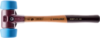                                             SIMPLEX soft-face mallets, 50:40 TPE-soft; with cast iron housing and high-quality wooden handle
 IM0012615 Foto ArtGrp
