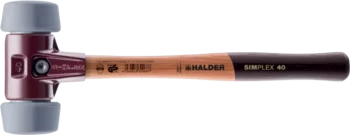                                             SIMPLEX soft-face mallets, 50:40 TPE-mid; with cast iron housing and high-quality wooden handle
 IM0015672 Foto ArtGrp
