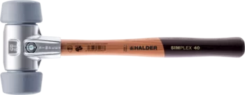                                             SIMPLEX soft-face mallet, 50:40 TPE-mid; with aluminium housing and high-quality wooden handle
 IM0015674 Foto ArtGrp
