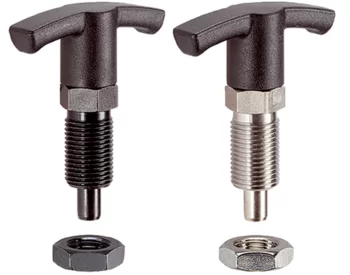 Index Plungers Compact with hexagon collar, with T-Handle
