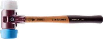                                            SIMPLEX soft-face mallet, 50:40 TPE-soft / Superplastic; with cast iron housing and high-quality wooden handle
 IM0014278 Foto
