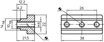                                             Blocuri adaptoare cu canal de centrare sistem V40/V70
 IM0000959 Zeichnung
