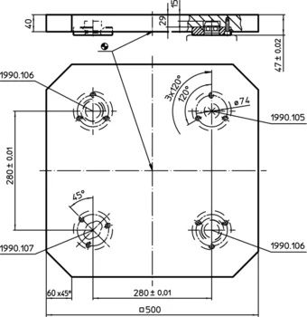                                             Supporting Plates with 4 connecting rings
 IM0005789 Zeichnung

