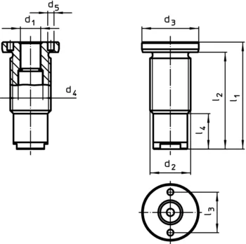                                            Montagewerkzeug Stirnloch-Steckschlüssel
 IM0009364 Zeichnung
