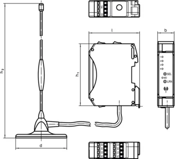                                             无线电接收机  用于轮询元件   
 IM0009567 Zeichnung
