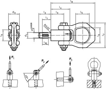                                             ネジ山クランプ式リフティング・ピン セルフロック-インチタイプ
 IM0012212 Zeichnung
