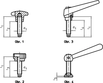                                             Upínací šrouby DIN 6332 závitové kolíky kombinované s různými rukojeťmi
 IM0001074 Zeichnung cz
