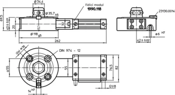                                            Upínací prvky modulární, pneumatické, zesílené, se zajištěním proti pootočení
 IM0008108 Zeichnung cz
