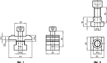                                             Adaptéry pro klínové rozpěrné upínače pro upínací lišty
 IM0008199 Zeichnung cz
