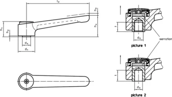                                             Adjustable Flat Tension Levers Stainless steel
 IM0009675 Zeichnung en
