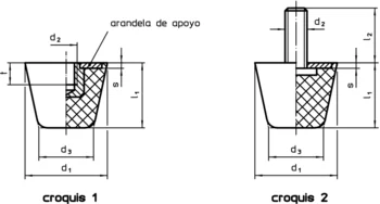                                             Antivibrantes forma de cono truncado
 IM0009826 Zeichnung es

