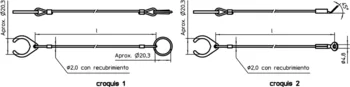                                             Cable de retención para pasador de fijación con rosca
 IM0013234 Zeichnung es

