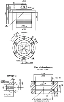                                             Modulo base idraulico, a semplice effetto con sollevamento
 IM0000680 Zeichnung it
