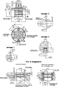                                             Modulo base idraulico, a doppio effetto, con sollevamento e soffiaggio
 IM0000690 Zeichnung it
