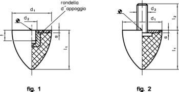                                             Respingenti in gomma a forma parabolica
 IM0000814 Zeichnung it
