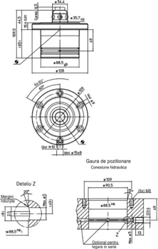                                             Elemente de conectare hidraulice, cu acţiune simplă de ridicare
 IM0000675 Zeichnung ro
