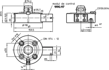                                             Ele­mente de co­nec­tare modular, acţionat pneumatic, protecţie împotriva răsucirii
 IM0007321 Zeichnung ro
