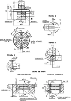                                             Elemente de conectare hidraulice, cu acţiune dublă de ridicare şi eliberare
 IM0007325 Zeichnung ro
