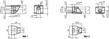                                             Standard Spännkäkar för flytande spännare M 12      
 IM0001865 Zeichnung se
