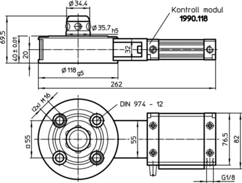                                             Kopplingselement modulär, pneumatiskt manövrerad, förstärkt
 IM0008096 Zeichnung se
