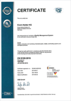 Certification to EN 9100:2016